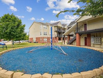 Outdoor community playground area